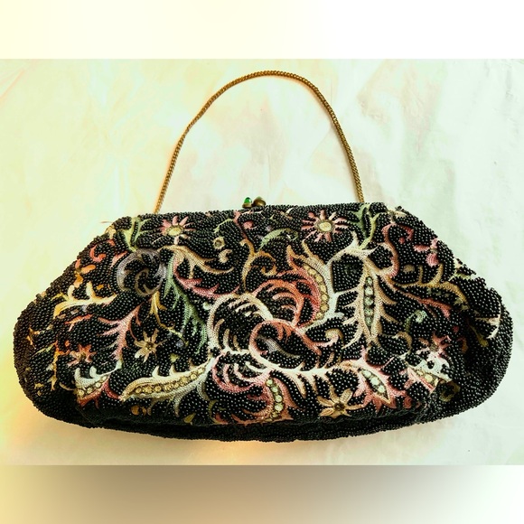 EUC! Vintage Joseph France Beaded Bag - Picture 1 of 14